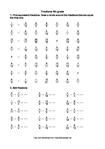 Adding fractions with different denominators – Planet Psyd