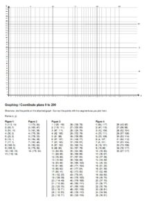 graphing coordinate plane worksheet 0 to 200 thumbnail pdf image 212x300 