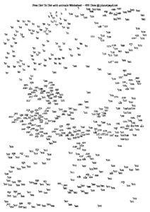 free printable connect dot to dot animals 499 dots A4 PDF pdf image 212x300 